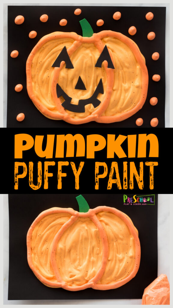Scented Pumpkin Puffy Paint Craft for Fall